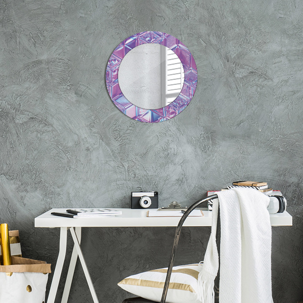 Round wall mirror decor Abstract surreal