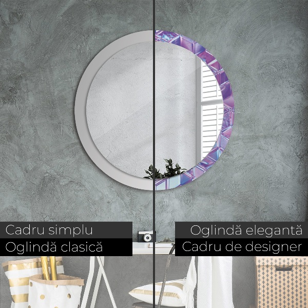 Round wall mirror decor Abstract surreal