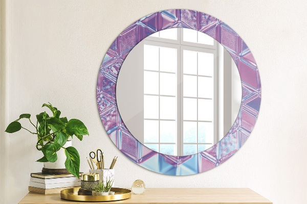 Round wall mirror decor Abstract surreal