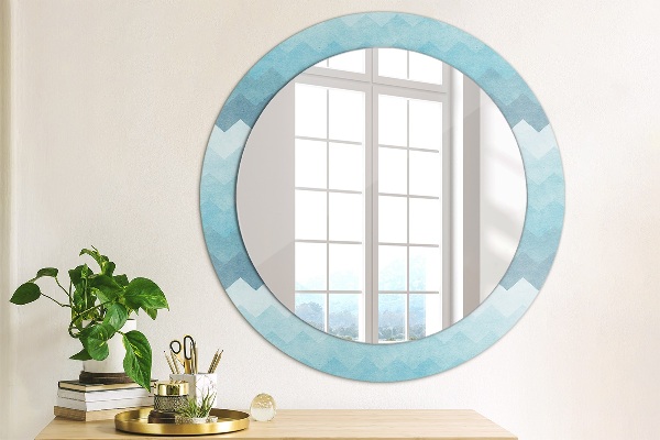 Round wall mirror decor Shoemaker's pattern