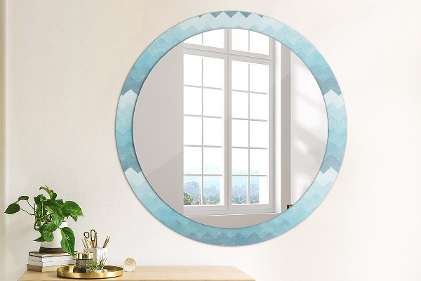 Round wall mirror decor Shoemaker's pattern