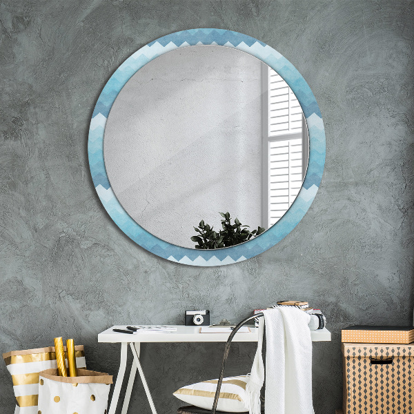 Round wall mirror decor Shoemaker's pattern