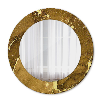 Round decorative mirror Metallic vortices