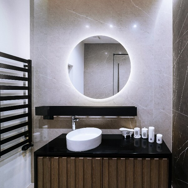 Round bath led mirror 39 in