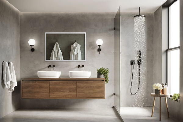 Rectangular bathroom wall mirror white frame 24x16 in