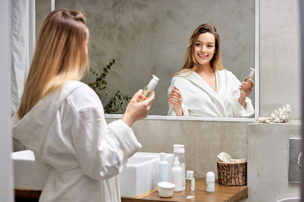 Rectangle mirror for living room white frame 39x28 in