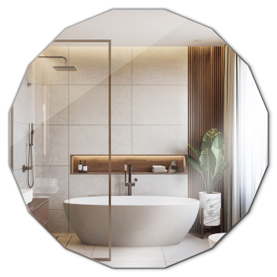 Mirror polygon modern accessory 100x100 cm
