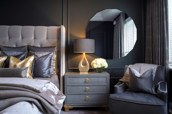 Mirror polygon modern accessory 100x100 cm