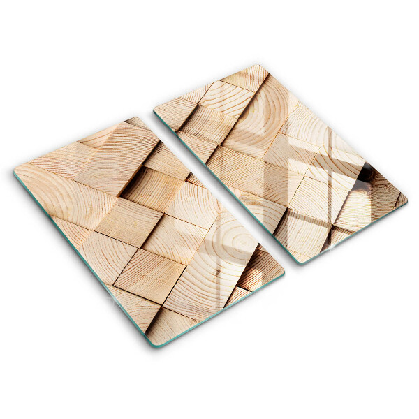 Kitchen worktop protector Wooden squares