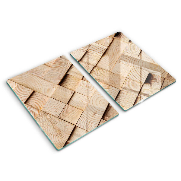 Kitchen worktop protector Wooden squares