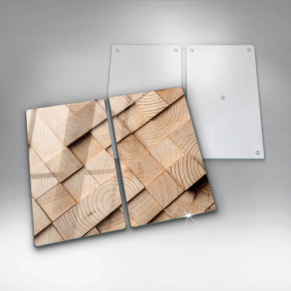 Kitchen worktop protector Wooden squares