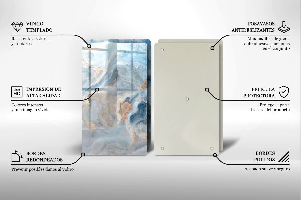 Kitchen worktop saver Marble texture