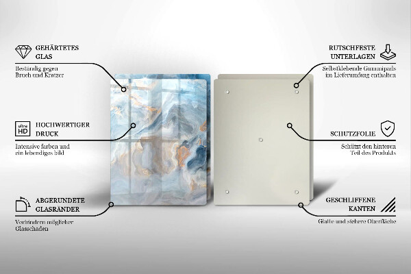 Kitchen worktop saver Marble texture