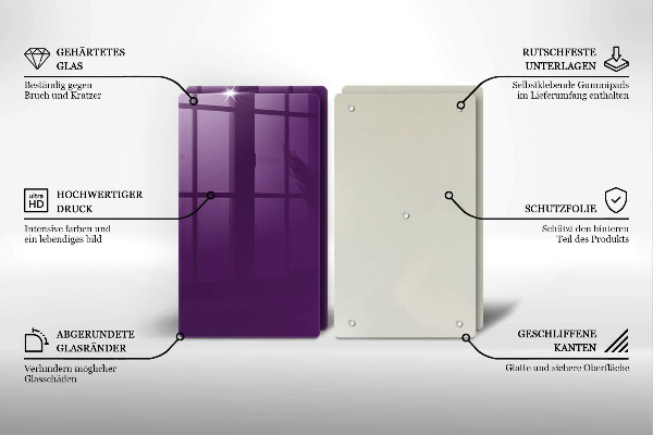 Kitchen countertop cover Violet colour