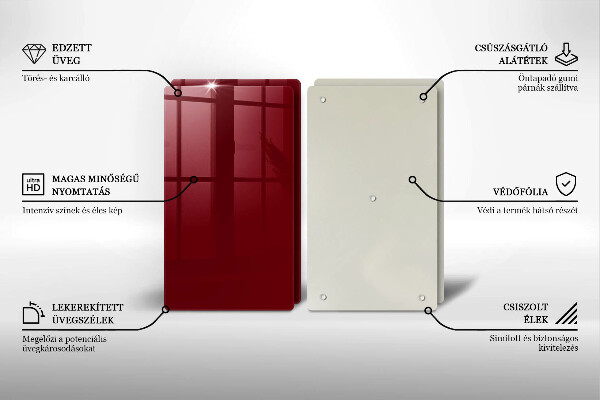 Kitchen countertop cover Burgundy