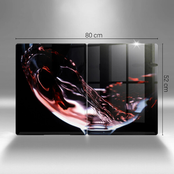 Kitchen worktop saver A glass of red wine