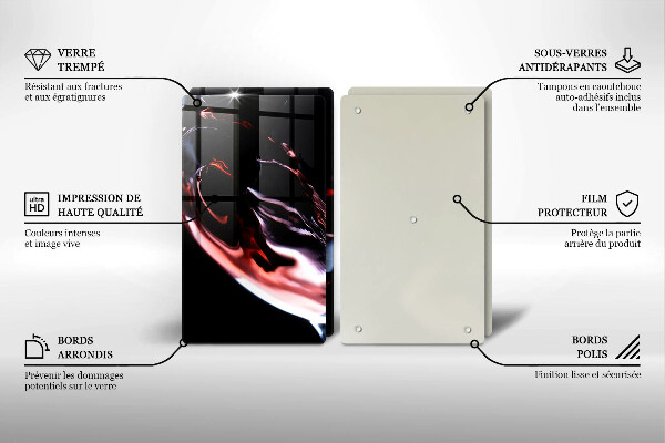 Kitchen worktop saver A glass of red wine