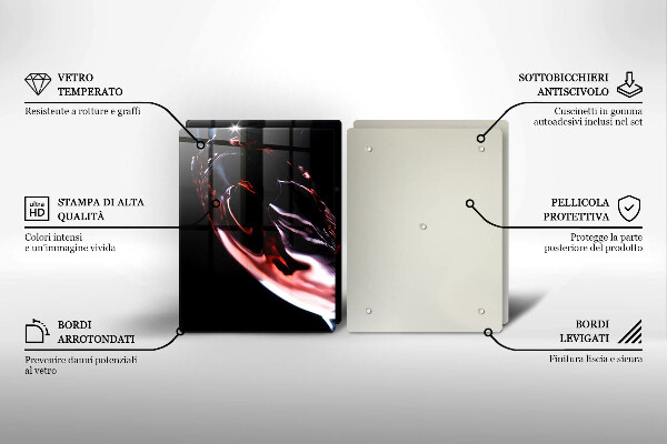 Kitchen worktop saver A glass of red wine