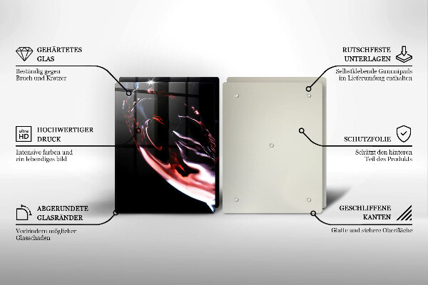 Kitchen worktop saver A glass of red wine