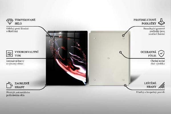 Kitchen worktop saver A glass of red wine