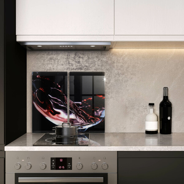 Kitchen worktop saver A glass of red wine