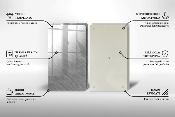 Kitchen worktop saver Metal texture background