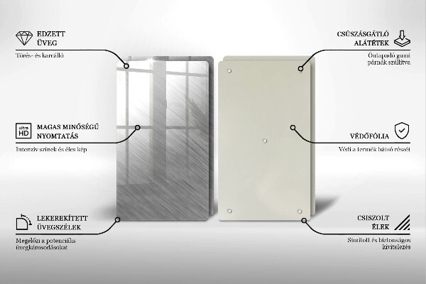 Kitchen worktop saver Metal texture background