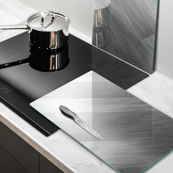 Kitchen worktop saver Metal texture background