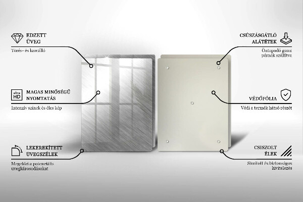 Kitchen worktop saver Metal texture background