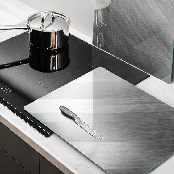 Kitchen worktop saver Metal texture background