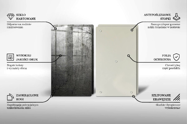 Kitchen worktop saver Metal texture