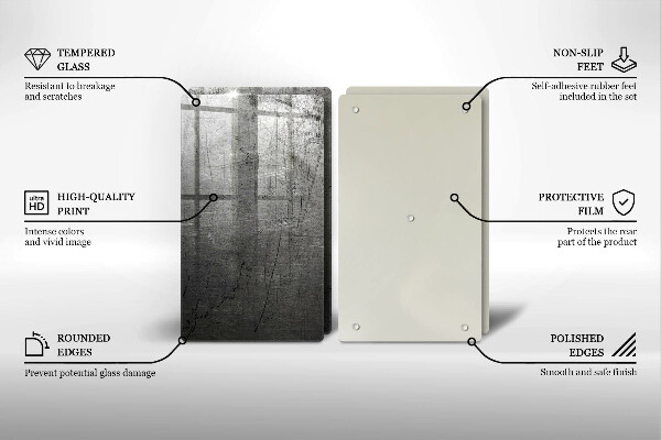 Kitchen worktop saver Metal texture