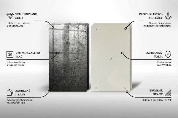 Kitchen worktop saver Metal texture