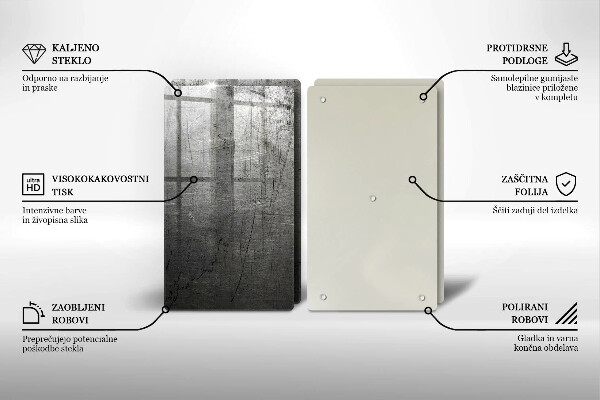 Kitchen worktop saver Metal texture