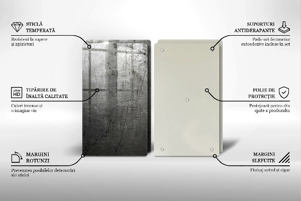 Kitchen worktop saver Metal texture