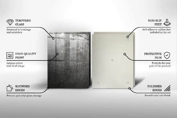 Kitchen worktop saver Metal texture