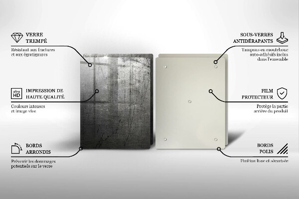 Kitchen worktop saver Metal texture