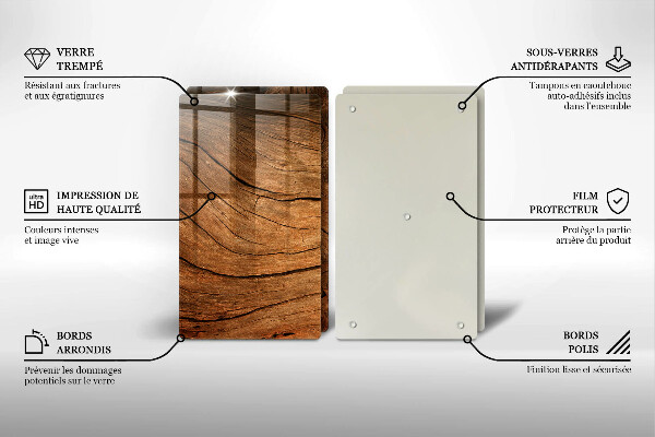 Kitchen worktop saver Wood board texture