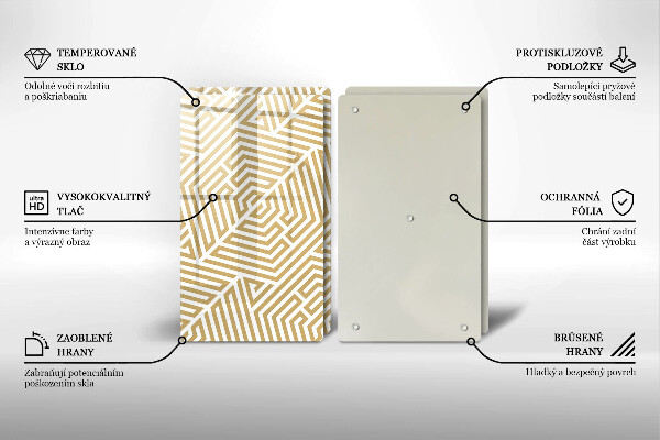 Kitchen worktop saver Geometric lines