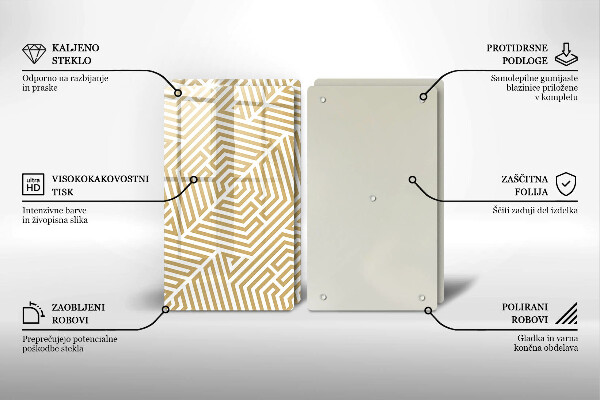 Kitchen worktop saver Geometric lines