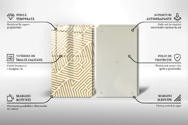 Kitchen worktop saver Geometric lines