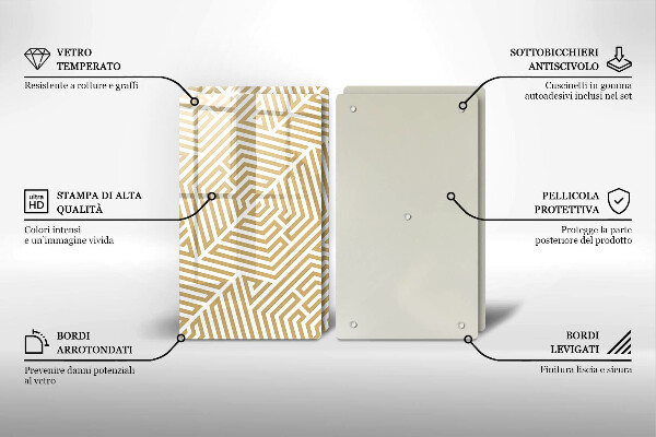 Kitchen worktop saver Geometric lines