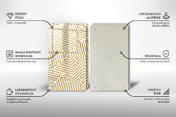 Kitchen worktop saver Geometric lines