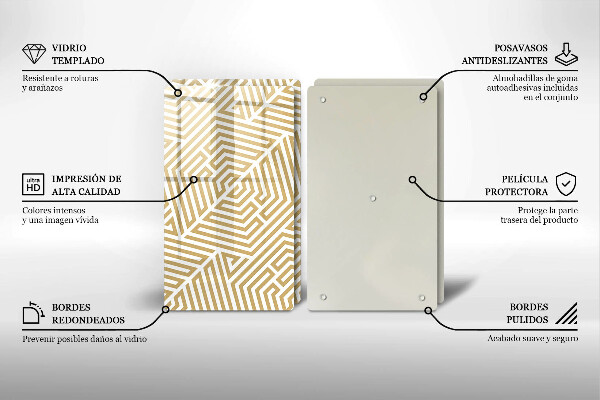 Kitchen worktop saver Geometric lines