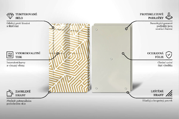 Kitchen worktop saver Geometric lines