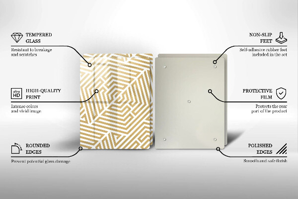 Kitchen worktop saver Geometric lines