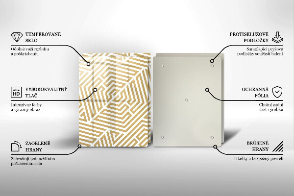 Kitchen worktop saver Geometric lines