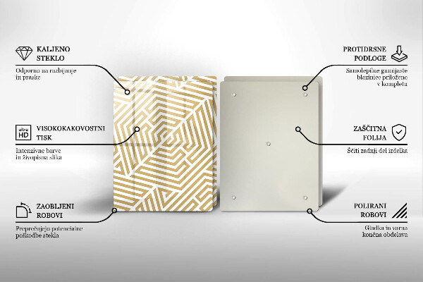 Kitchen worktop saver Geometric lines