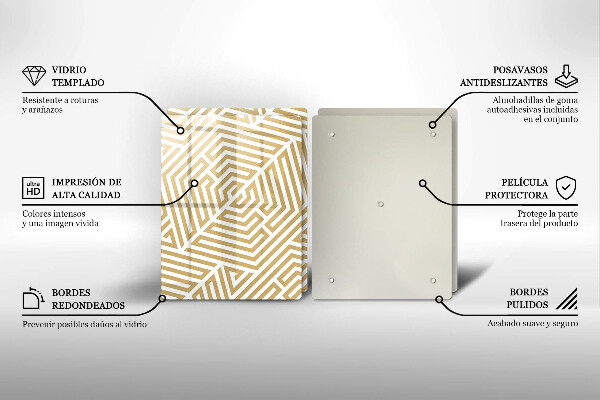 Kitchen worktop saver Geometric lines