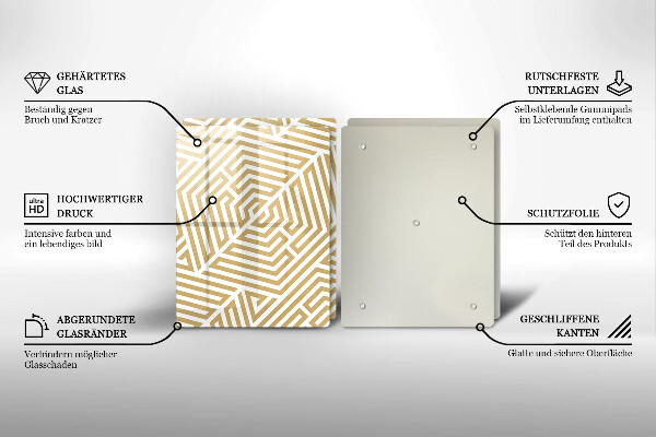 Kitchen worktop saver Geometric lines